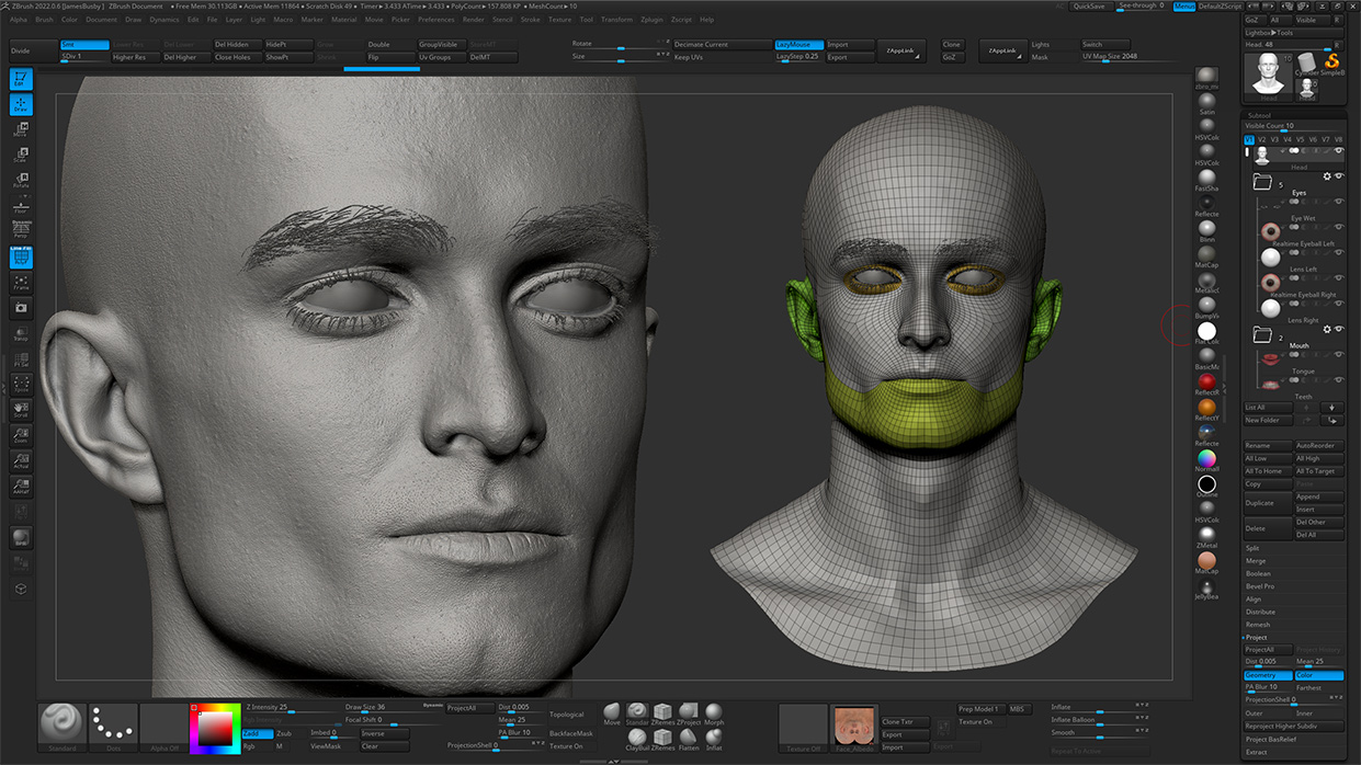 Download Zbrush head sculpt